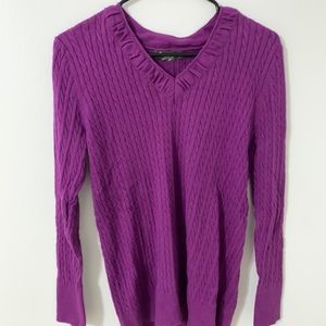 Purple Eddie Bauer Sweater